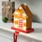 Glitzhome® 6.75'' Marquee LED Gingerbread House Metal Christmas Stocking Holder